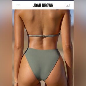 Joah Brown Eucalyptus HIGH-WAISTED BIKINI BOTTOM
